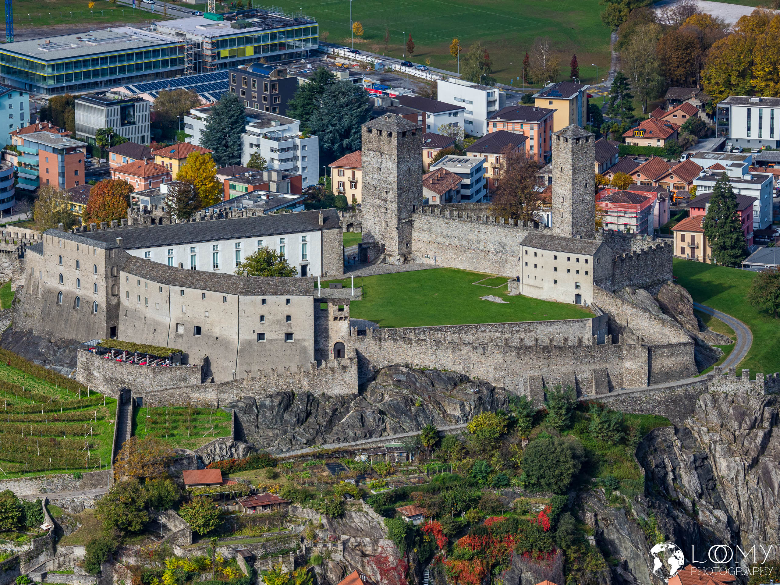 Blick auf das Castelgrande