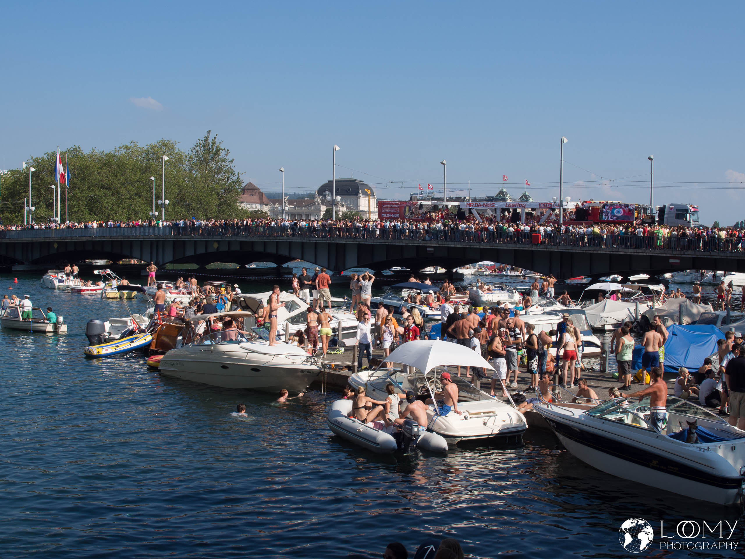 Das Queren der Limmat über die Quaibrücke benötigte heute genau 38 Minuten