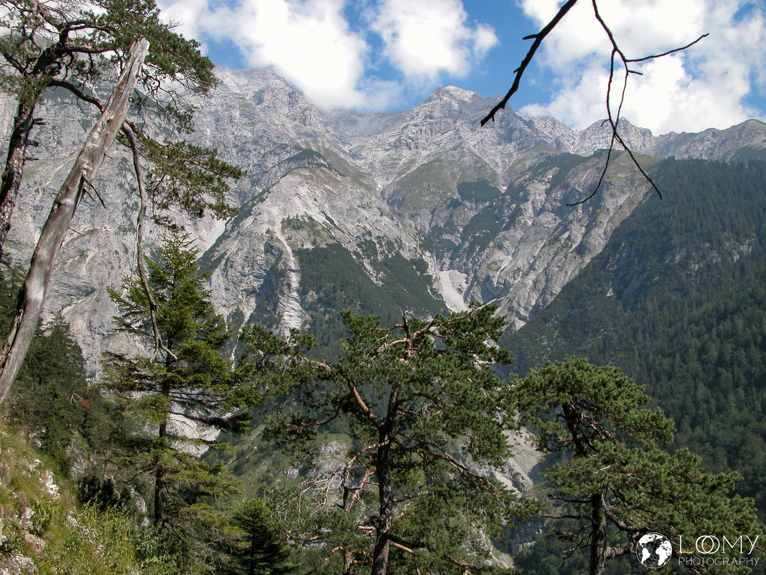 Blick zurück vom Schleiferwand-Steig