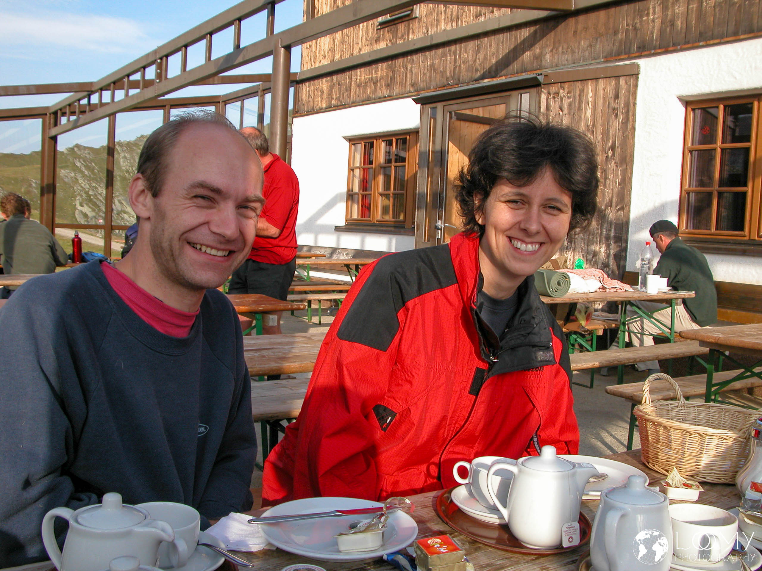 Wolfi und Reinhild beim frühstück