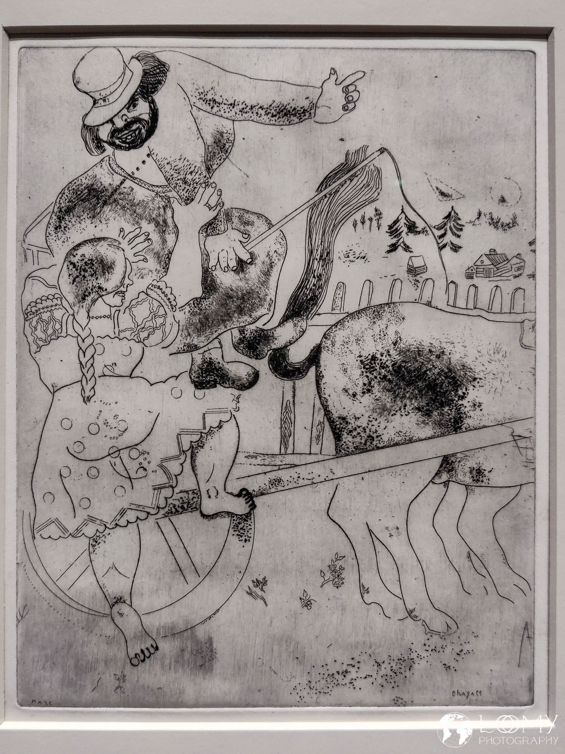 Das kleine Mödchen zeigt dem Kutscher Selizhan den Weg (Die toten Seelen), 1923-1927