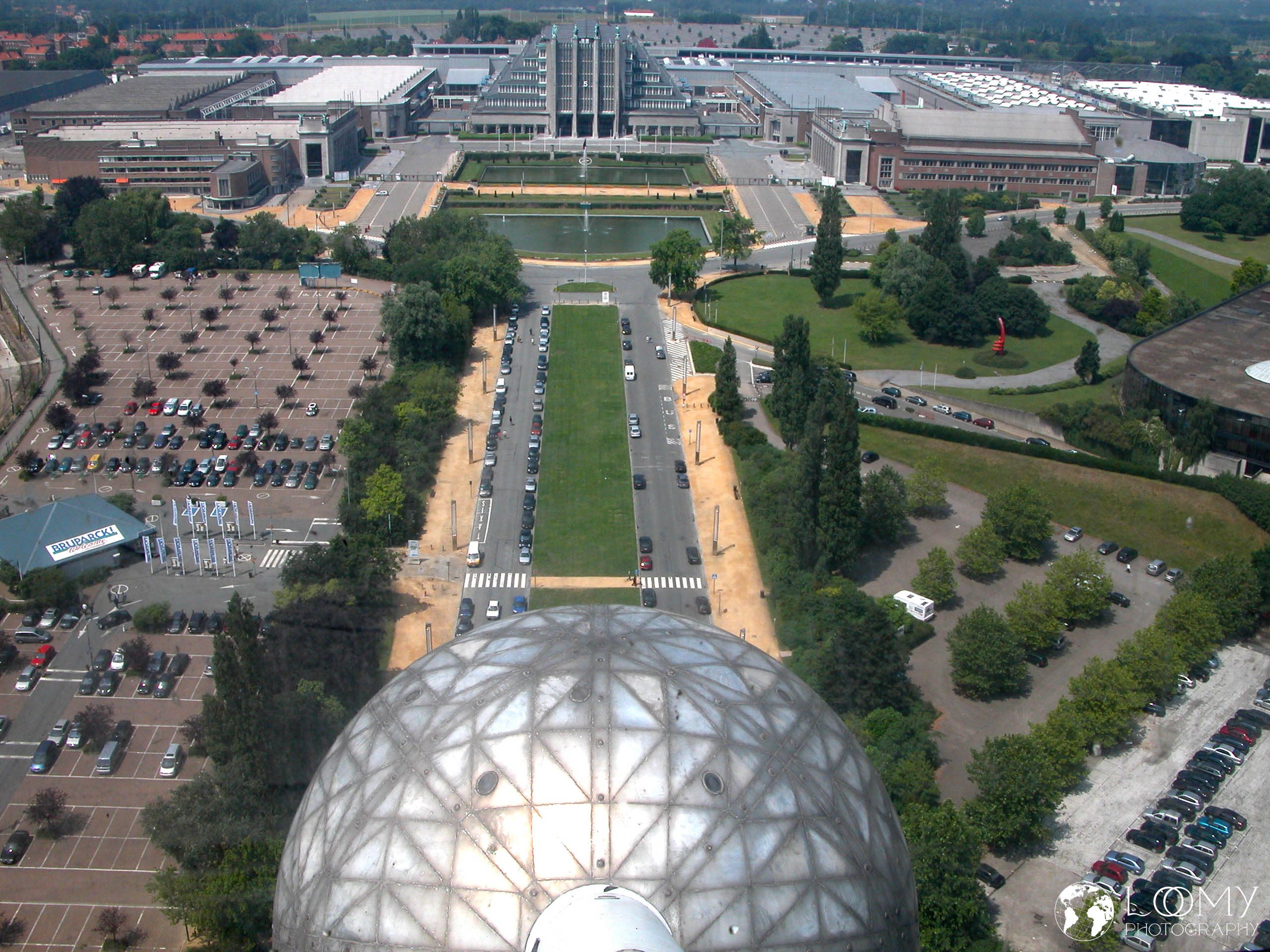 Blick vom Atomium
